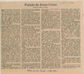 Paixão de Jesus Cristo