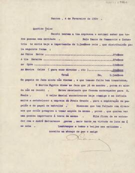 [Carta pessoal]