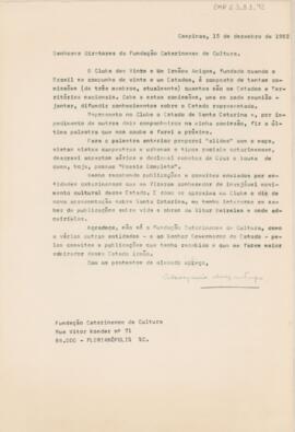 [Carta de pedido de informações]