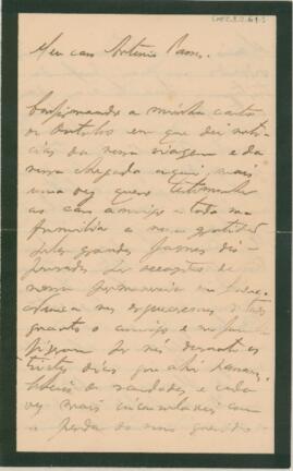 [Carta de análise política]