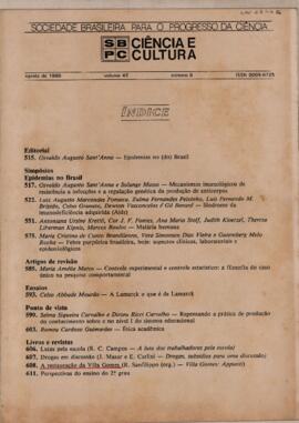SBPC Ciência e Cultura, volume 42, número 8
