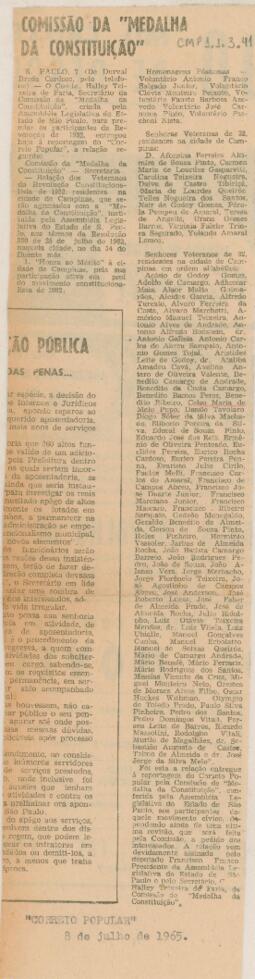 Comissão da "Medalha da Constituição"