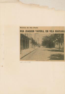 Rua Joaquim Tavora, em Vila Mariana