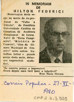 In memoriam de Hilton Federici