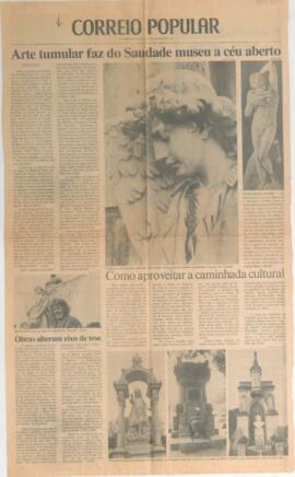 Arte tumular faz do Saudade museu a céru aberto