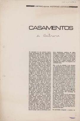 Casamentos de Outrora