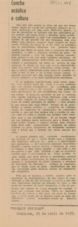Concha acústica e cultura