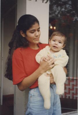 [Andreia Leopoldino e a Anna Beatriz]
