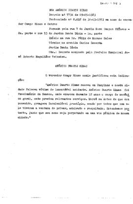 Rua Américo Duarte Simas