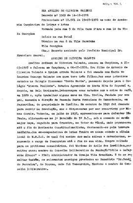 Rua Avelino de Oliveira Valente
