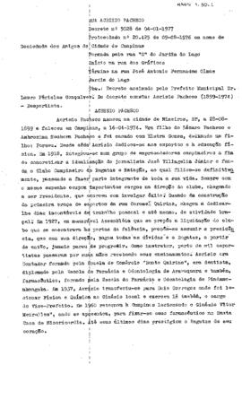 Rua Acrísio Pacheco